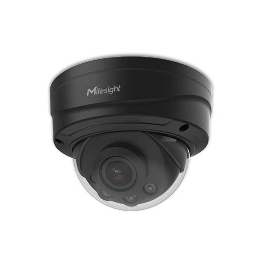 Die Milesight MS-C8172-FPB IP-Kamera in schwarz, ist eine Dome-Netzwerkkamera, die mit einem 8-Megapixel-Sony STARVIS Starlight-Sensor ausgestattet ist. Mit dem motorisierten Objektiv können Sie den Blickwinkel der Kamera von 37 ° auf 112 ° (diagonal) ändern, um eine detailliertere Ansicht von Objekten im Rahmen zu erhalten.
